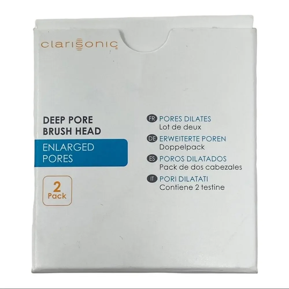 Clarisonic Deep Pore Brush Head - Enlarged Pores 2 Pack New In Box